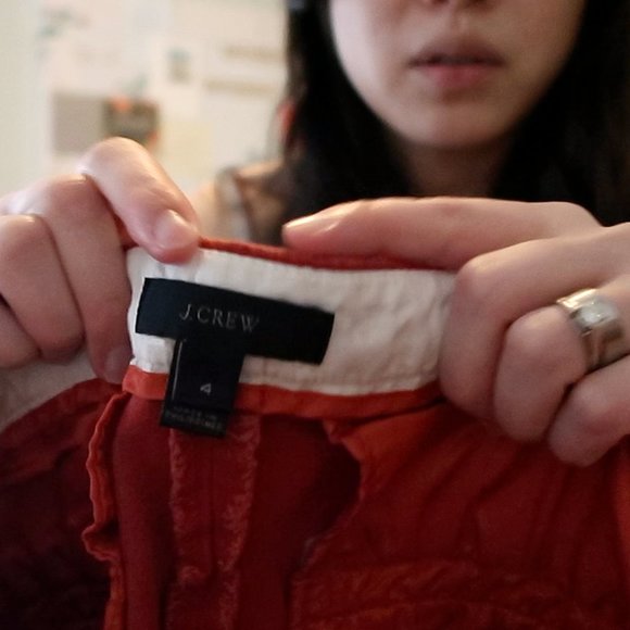 J. Crew Brick Orange Red Pants Size 4 - Picture 9 of 13
